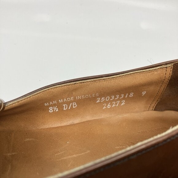 Bostonian Mens Brown Brogue Wingtip Tassel Kiltie Loafers 8.5 D/B - Picture 6 of 9